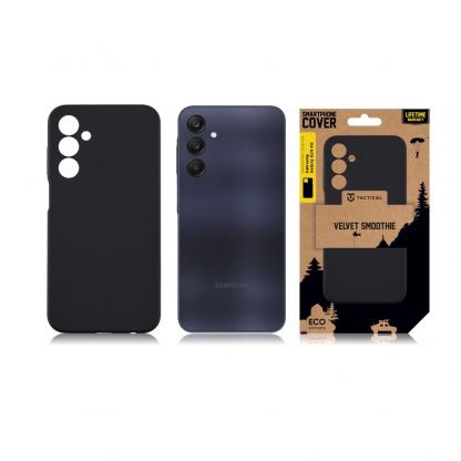 Силиконов калъф за Samsung Galaxy A25 5G - Tactical Velvet Smoothie Cover (черен) 4