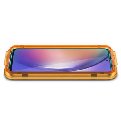 2 броя стъклени защитни покрития за дисплея на Samsung Galaxy A54 5G - Spigen Tempered Glass GLAS.tR Slim 2 Pack (прозрачен) 7