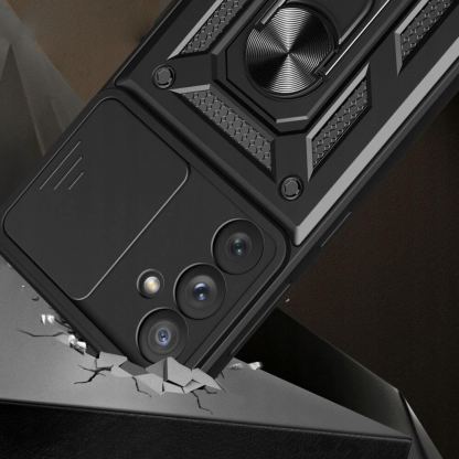 Хибриден удароустойчив кейс с пръстен против изпускане за Samsung Galaxy A54 5G - Tech-Protect CamShield Pro Hard Case (черен) 2