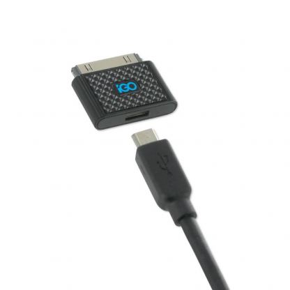 iGo Charge 3in1 Cable - USB кабел 3в1 за устройства с microUSB, miniUSB и 30-pin Dock порт (120 см) (черен) 2