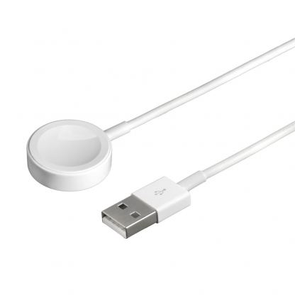 4smarts Wireless Charger VoltBeam Mini 2.5W - магнитен кабел за Apple Watch (2м.) (бял) 2