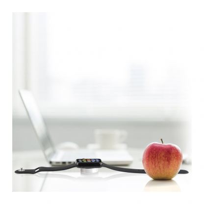 4smarts Wireless Charger VoltBeam Mini 2.5W - магнитен кабел за Apple Watch (2м.) (бял) 3