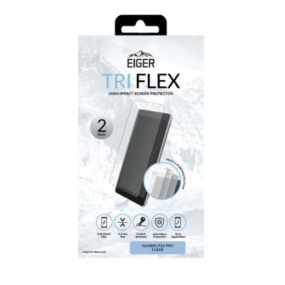 Eiger Tri Flex High Impact Film Screen Protector - качествено защитно покритие за дисплея на Samsung Galaxy A50 (прозрачен) 2