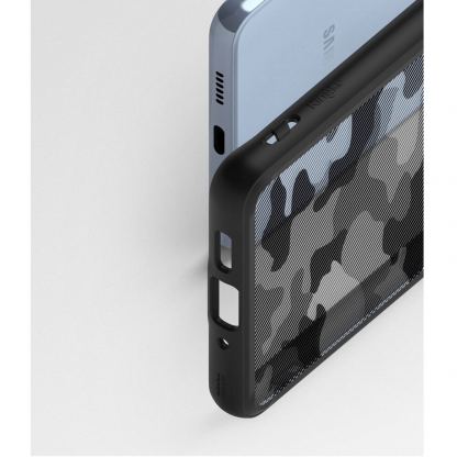 Хибриден удароустойчив кейс за Samsung Galaxy A53 5G - Ringke Fusion X Case (черен-камуфлаж) 6