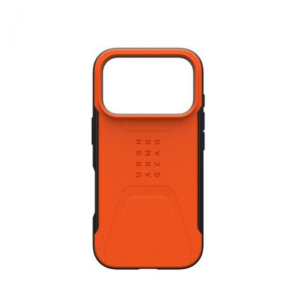 Удароустойчив хибриден кейс с MagSafe за iPhone 17 Pro - UAG Civilian MagSafe Case (оранжев) 11