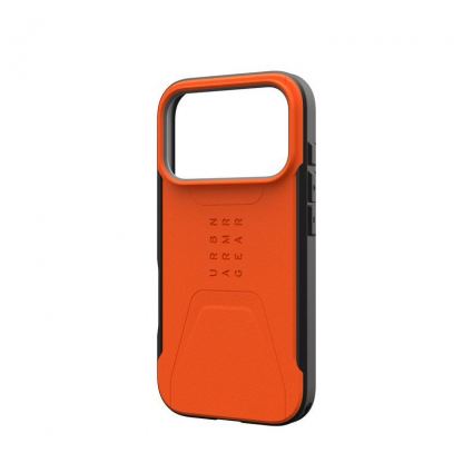 Удароустойчив хибриден кейс с MagSafe за iPhone 17 Pro - UAG Civilian MagSafe Case (оранжев) 12