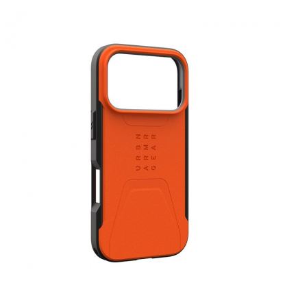 Удароустойчив хибриден кейс с MagSafe за iPhone 17 Pro - UAG Civilian MagSafe Case (оранжев) 13
