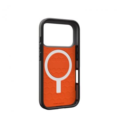 Удароустойчив хибриден кейс с MagSafe за iPhone 17 Pro - UAG Civilian MagSafe Case (оранжев) 14