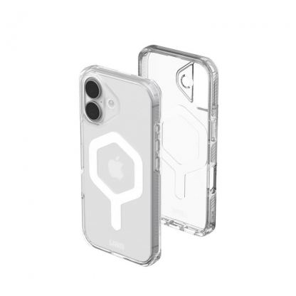 Удароустойчив хибриден кейс за iPhone 17 - UAG Plyo MagSafe Case (прозрачен-бял) 4
