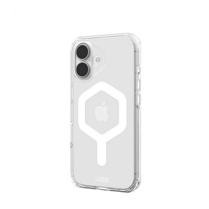 Удароустойчив хибриден кейс за iPhone 17 - UAG Plyo MagSafe Case (прозрачен-бял) 6