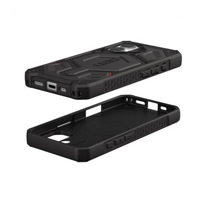 Удароустойчив хибриден кейс с MagSafe за iPhone 17 - UAG Monarch Pro Kevlar Case (черен-кевлар) 3