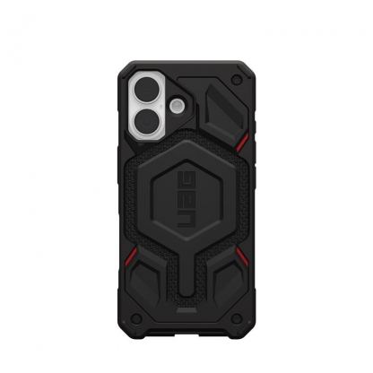 Удароустойчив хибриден кейс с MagSafe за iPhone 17 - UAG Monarch Pro Kevlar Case (черен-кевлар) 4
