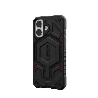Удароустойчив хибриден кейс с MagSafe за iPhone 17 - UAG Monarch Pro Kevlar Case (черен-кевлар) 5