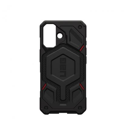 Удароустойчив хибриден кейс с MagSafe за iPhone 17 - UAG Monarch Pro Kevlar Case (черен-кевлар) 12