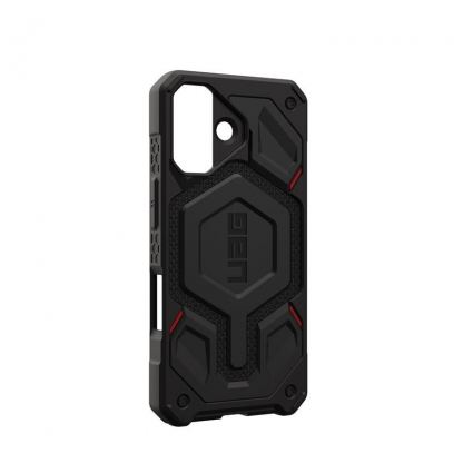 Удароустойчив хибриден кейс с MagSafe за iPhone 17 - UAG Monarch Pro Kevlar Case (черен-кевлар) 14