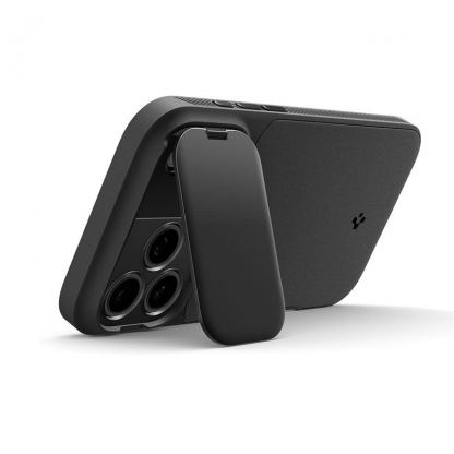 Силиконов (TPU) калъф с капак за камерата с MagSafe за iPhone 17 Pro - Spigen Optik Armor MagSafe Case (черен) 6
