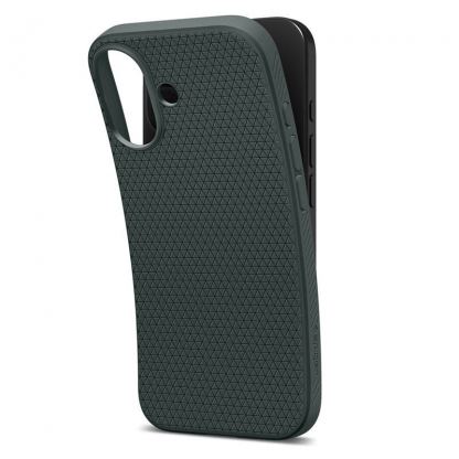 Удароустойчив силиконов (TPU) калъф за iPhone 17 - Spigen Liquid Air Case (зелен) 4