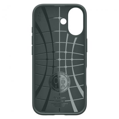Удароустойчив силиконов (TPU) калъф за iPhone 17 - Spigen Liquid Air Case (зелен) 8