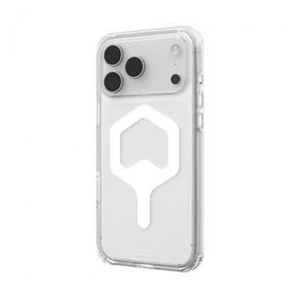 Удароустойчив хибриден кейс за iPhone 17 Pro Max - UAG Plyo MagSafe Case (прозрачен-бял) 5