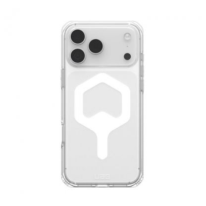 Удароустойчив хибриден кейс за iPhone 17 Pro Max - UAG Plyo MagSafe Case (прозрачен-бял) 6