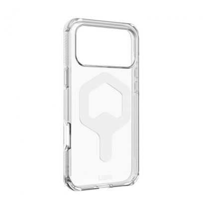 Удароустойчив хибриден кейс за iPhone 17 Pro Max - UAG Plyo MagSafe Case (прозрачен-бял) 14