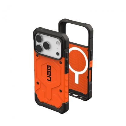 Удароустойчив хибриден кейс с MagSafe за iPhone 17 Pro - UAG Pathfinder MagSafe Case (оранжев) 2