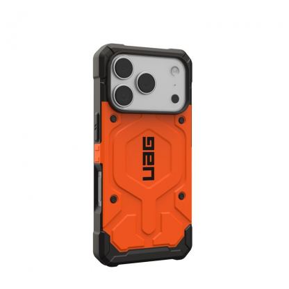 Удароустойчив хибриден кейс с MagSafe за iPhone 17 Pro - UAG Pathfinder MagSafe Case (оранжев) 9