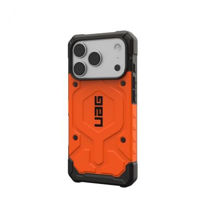 Удароустойчив хибриден кейс с MagSafe за iPhone 17 Pro - UAG Pathfinder MagSafe Case (оранжев) 10