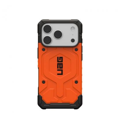 Удароустойчив хибриден кейс с MagSafe за iPhone 17 Pro - UAG Pathfinder MagSafe Case (оранжев) 11
