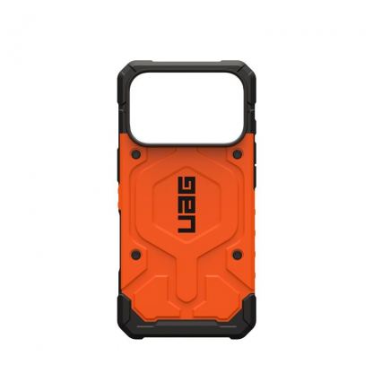Удароустойчив хибриден кейс с MagSafe за iPhone 17 Pro - UAG Pathfinder MagSafe Case (оранжев) 15