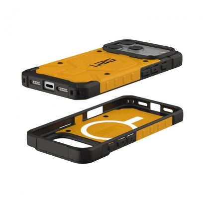 Удароустойчив хибриден кейс с MagSafe за iPhone 17 Pro - UAG Pathfinder MagSafe Case (жълт) 3