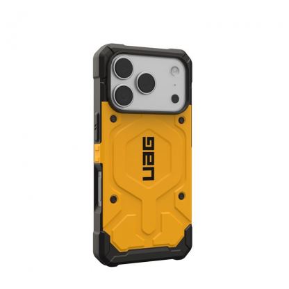 Удароустойчив хибриден кейс с MagSafe за iPhone 17 Pro - UAG Pathfinder MagSafe Case (жълт) 4
