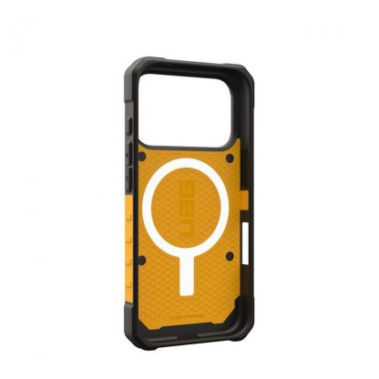 Удароустойчив хибриден кейс с MagSafe за iPhone 17 Pro - UAG Pathfinder MagSafe Case (жълт) 11