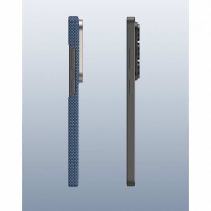 Кевларен кейс с MagSafe за Samsung Galaxy S26 Ultra - Benks Magnetic Armor Tint Kevlar Case 1000D (син) 6