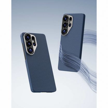 Кевларен кейс с MagSafe за Samsung Galaxy S26 Ultra - Benks Magnetic Armor Tint Kevlar Case 1000D (син) 7
