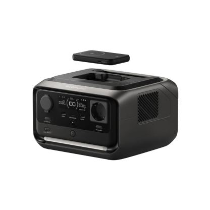 Портативна електростанция за зареждане на различна техника и устройства и отделна външна батерия Rapid 5000 mAh - EcoFlow RIVER 3 Plus (Wireless) Portable Power Station 286Wh (черен) 2