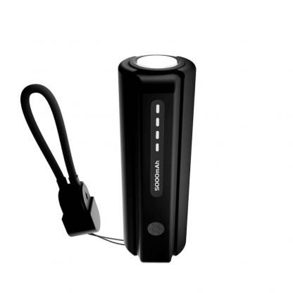 Външна батерия и фенерче с USB-C изход за мобилни устройства - Mobile Origin PB7 Compact PowerBank With Flashlight 5000 mAh (черен) 7