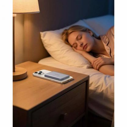 Ултратънка преносима външна батерия с USB-C изход и безжично зареждане с MagSafe - Baseus PicoGo AM41 Ultra Slim Qi2 Magnetic Wireless Charging Power Bank 10000 mAh 27W (сив) 7