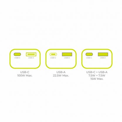 Външна батерия с USB-C и USB-A изходи и технология за бързо зареждане - Mobile Origin PB12 Display Power Bank 100W PD 14000 mAh 9