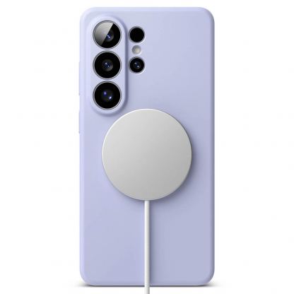  Силиконов (TPU) калъф с MagSafe за Samsung Galaxy S26 Ultra - Ringke Liquid Silicone Magnetic Case (лилав)  3