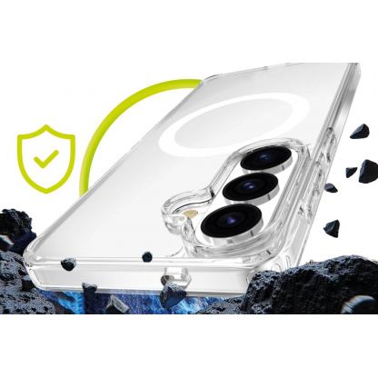 Хибриден кейс с най-висока степен на защита с MagSafe за Samsung Galaxy S26 - Mobile Origin Easy Hybrid MagSafe Case (прозрачен) 5