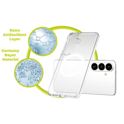 Хибриден кейс с най-висока степен на защита с MagSafe за Samsung Galaxy S26 Ultra - Mobile Origin Easy Hybrid MagSafe Case (прозрачен) 4