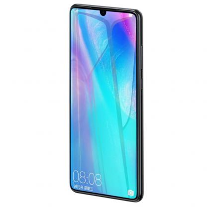 Baseus Full Screen Curved Soft Screen Protector - извито защитно покритие с черна рамка за целия дисплей на Huawei P30 (два броя) 4