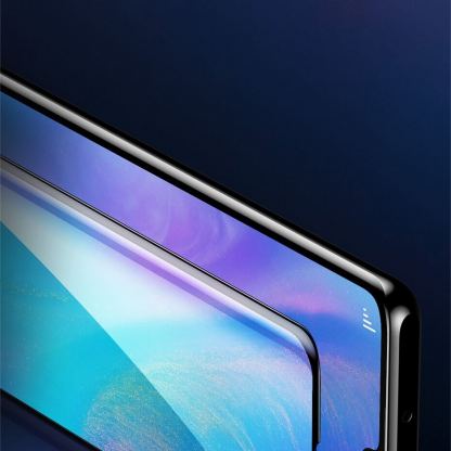 Baseus Full Screen Curved Soft Screen Protector - извито защитно покритие с черна рамка за целия дисплей на Huawei P30 (два броя) 10