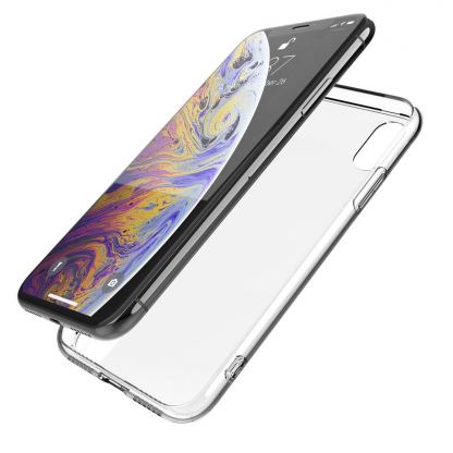 X-doria Glass Plus Case - хибриден кейс със стъклена задна част за iPhone 11 Pro Max, iPhone XS Max (прозрачен) 4