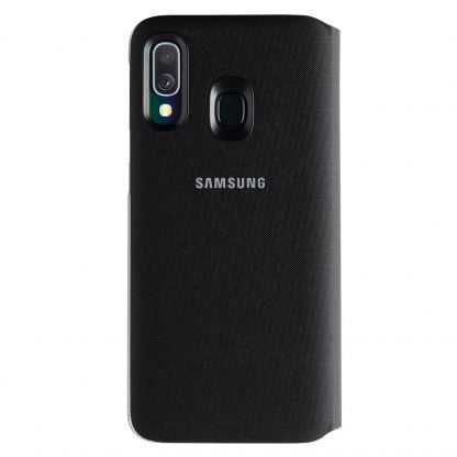 Samsung Flip Wallet Cover EF-WA405PBEGWW - оригинален кожен кейс за Samsung Galaxy A40 (черен) 3