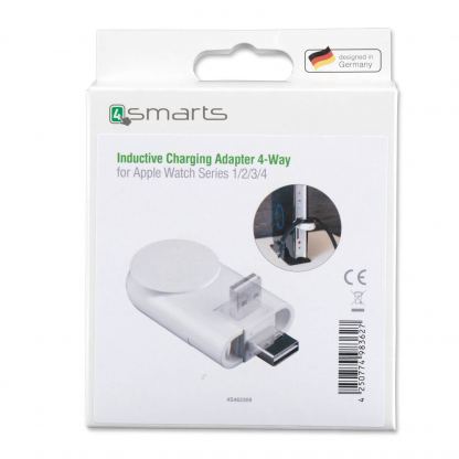 4smarts Inductive Charging Adapter 4-Way - магнитен адаптер за зареждане на Apple Watch (бял) 6