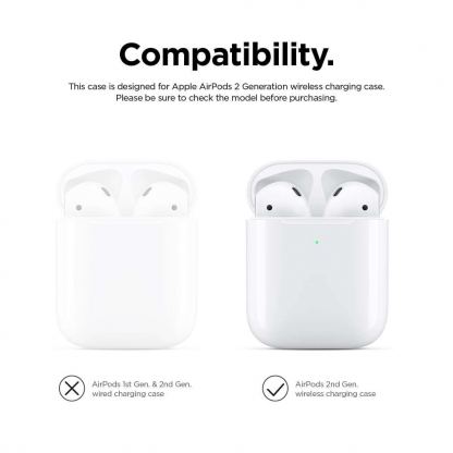 Elago Airpods Silicone Hang Case - силиконов калъф с карабинер за Apple Airpods 2 with Wireless Charging Case (лилав) 3