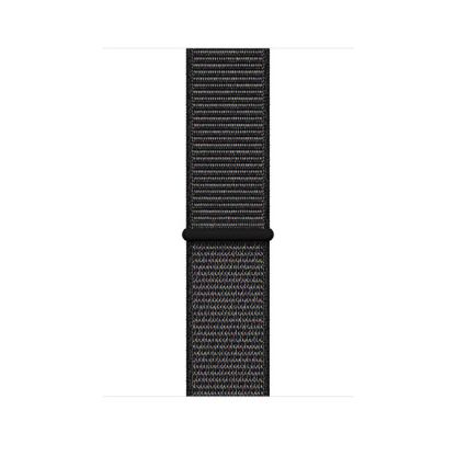 Apple Black Sport Loop - оригинална текстилна каишка за Apple Watch 38мм, 40мм (черен) 3