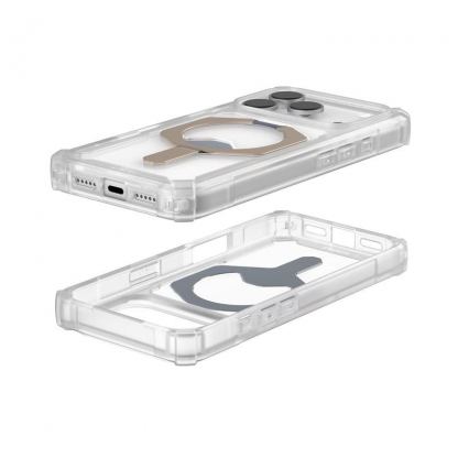 Удароустойчив хибриден кейс с MagSafe за iPhone 17 Pro - UAG Plasma XTE MagSafe Case (прозрачен) 6